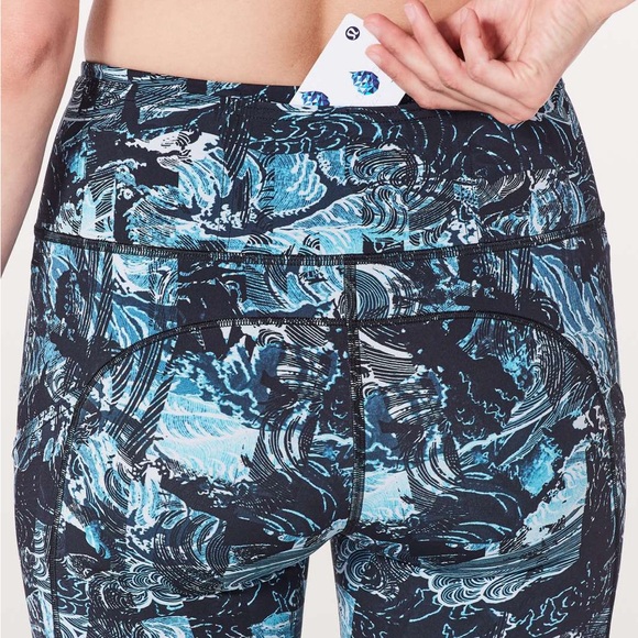 Lululemon Fast & Free Crop II Nulux Eternal Wave Leggings - Picture 5 of 12